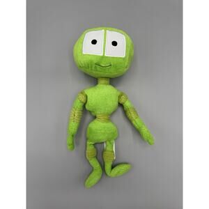 Hershey Chocolate World Park 11” Green Robot Plush Stuffed Souvenir 2013‎